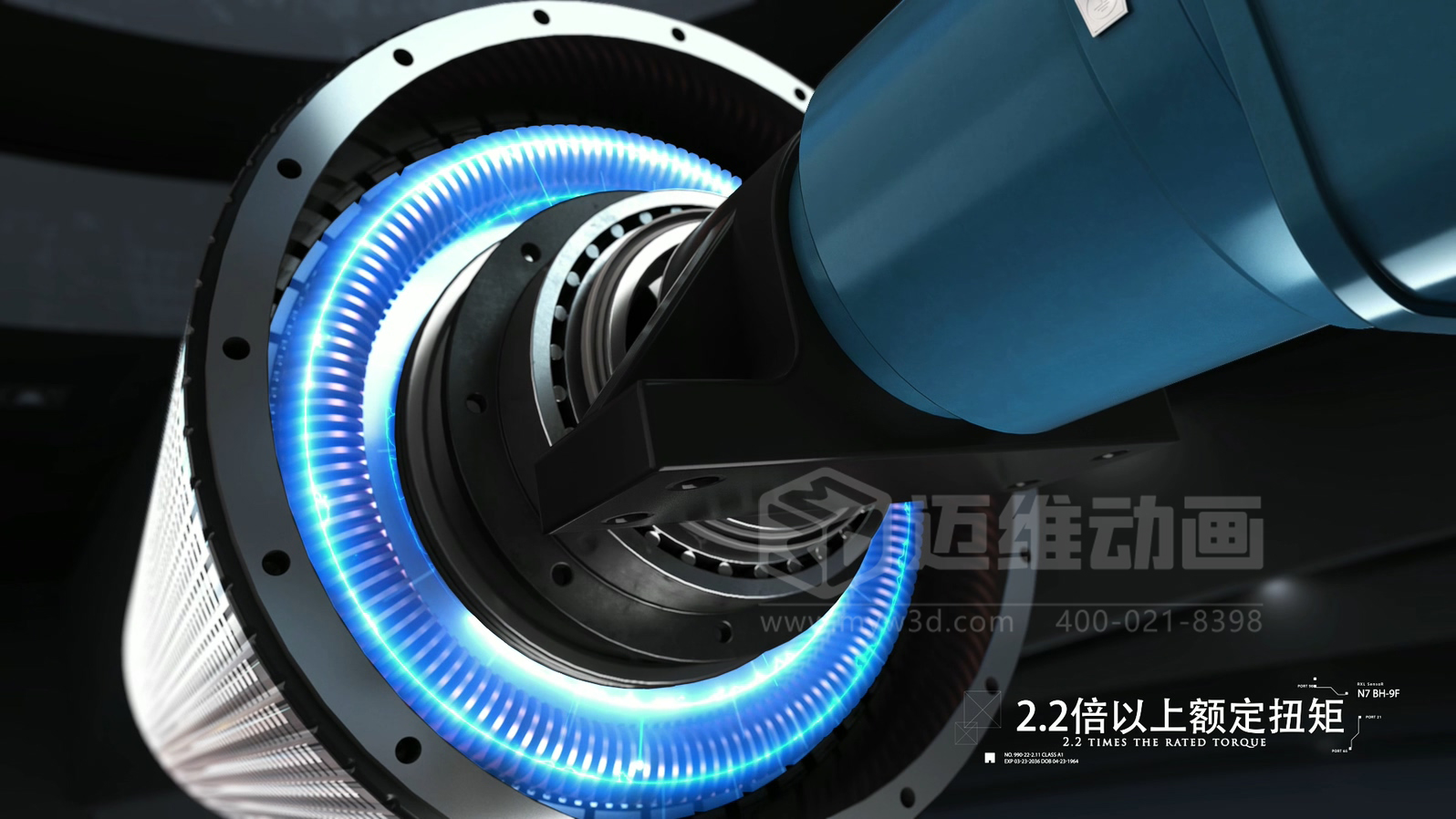 電機(jī)企業(yè)選型必看！三維動畫還原永磁直驅(qū)電機(jī)全場景表現(xiàn)：從結(jié)構(gòu)、效能到場景應(yīng)用，可視化看懂 “無齒輪驅(qū)動” 黑科技(圖3)